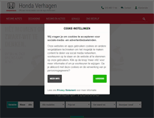 Tablet Screenshot of honda-verhagen.nl